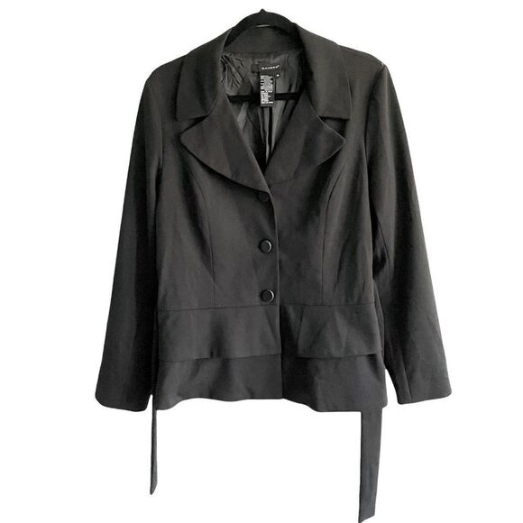 SANDRO Button Front Blazer Black M - Picture 6 of 9